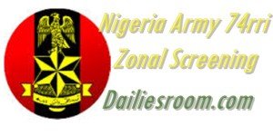Army 74rri zonal screening date