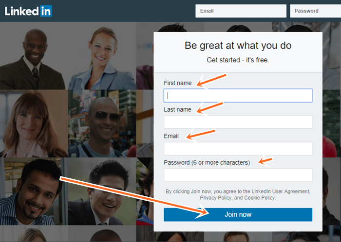 Step by Step To LinkedIn Sign Up In English (LinkedIn Registration)