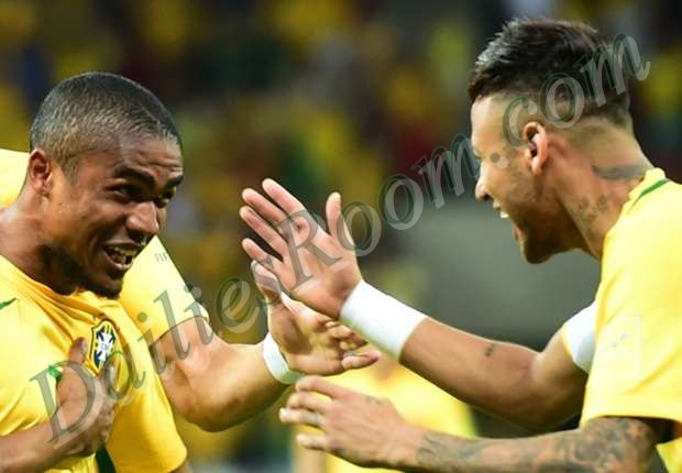 Brazil 2016 Rio Olympics squad in full - Neymar jr, Douglas Costa