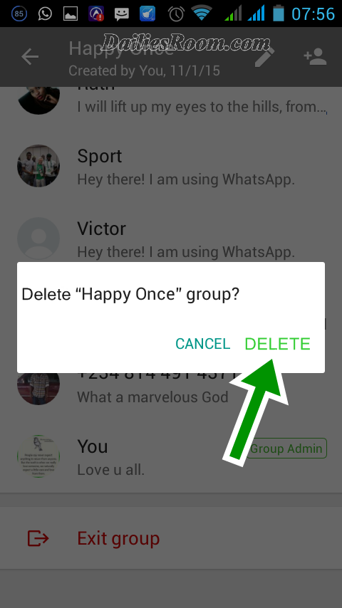 How to Delete Whatsapp Group Permanently - Whatsapp Group chat Delete Steps