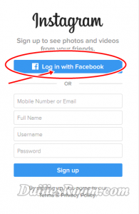 Instagram Login With Facebook Account or Password Step by Step Guide