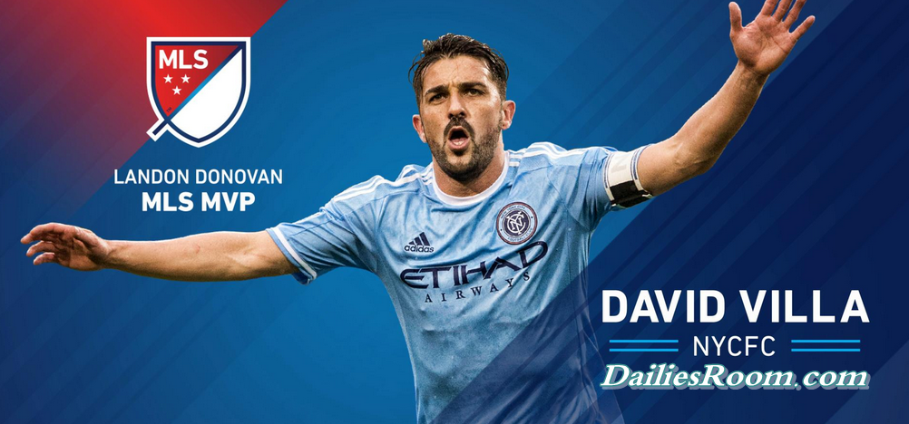 David Villa wins MLS MVP award : "I'm very proud to receive this award"