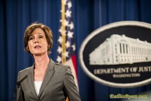 President Donald Trump fires acting AG 'Sally Yates' after she declines to defend travel ban