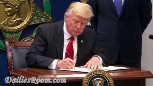 President Donald Trump Signs Executive order to keep out radical islamic terrorists