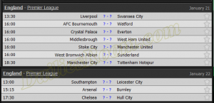 English Premier League fixtures schedule 2016/2017 - EPL Weekly Fixtures