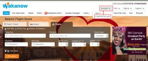 Sign Up for WAKANOW | Create WAKANOW Account free | www.wakanow.com | online travel Agency
