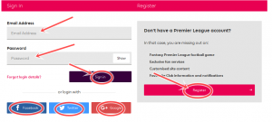 Create Premier League Account Free | Premier league Account free registration/SignUp/Sign In | www.premierleague.com