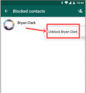 How to Block/unblock Whatsapp Contact on Android Device