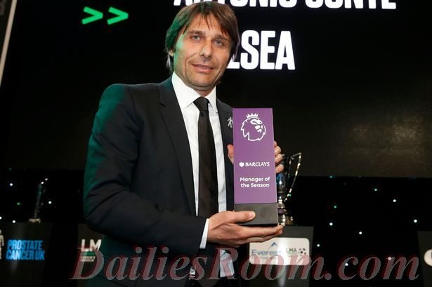 Chelsea Boss - Conte wins English Premier League Best manager of the Season