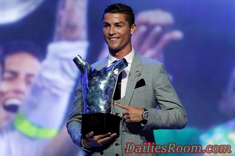 2017 UEFA Men's Player Award - Cristiano Ronaldo Wins Award Three Times