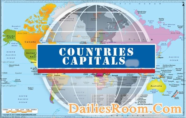 All Country Names List With Capitals | World countries and Capital Cities