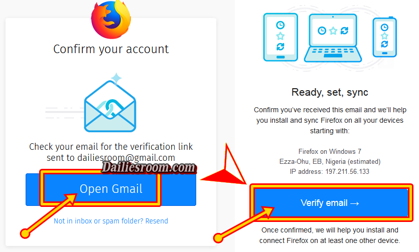 Create a Firefox Account for Firefox Sync