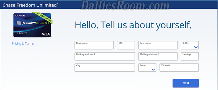 Chase Freedom Unlimited Credit Card Login, Sign Up & How to Apply Online