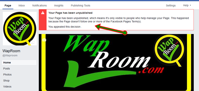 How to Appeal & Recover Unpublished Facebook Page If Not Visible To Public