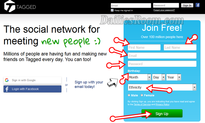 Tagged Sign Up New Account | Tagged.com Login | Tagged Download