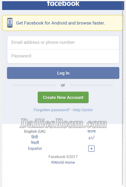 Fb Lite Login-Sign In on Facebook Lite @ www.Facebook.com