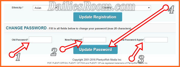 Change POF.com Username and Password - PlentyOfFish Account Reset