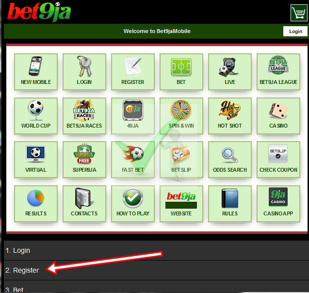 Old Mobile Bet9ja Registration Portal for New Bet9ja Mobile Registration