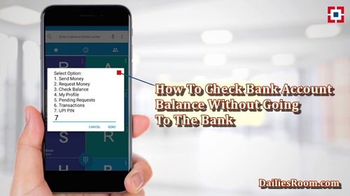 How To Check Bank Account Balance Without Going To The Bank