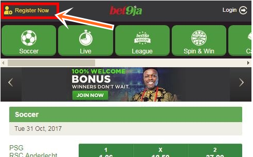 Bet9ja Mobile Registration for Sports.Bet9ja Mobile Booking Online