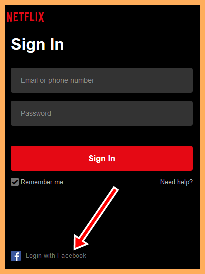 Netflix Login With Facebook Account Guide - NETFLIX FACEBOOK LOGIN