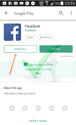 How To Delete / Uninstall Mobile Facebook App From Phone or Tablet?