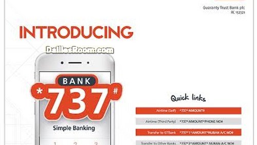 GTBank Quick Links For Easy Transactions: Check Balance, Buy Airtime