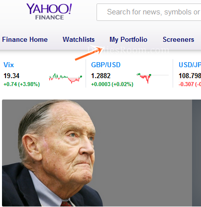 Yahoo Stock Portfolio Managing Guide