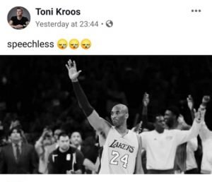 Toni Kroos tribute to Kobe