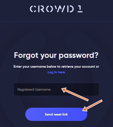 Crowd1 Login Problem