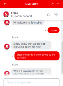 Successful SportyBet Agent Registration Online