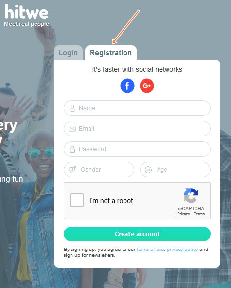FACEBOOK HITWE SIGN UP - Hitwe Dating Login with Facebook - Sign up Hitwe.com