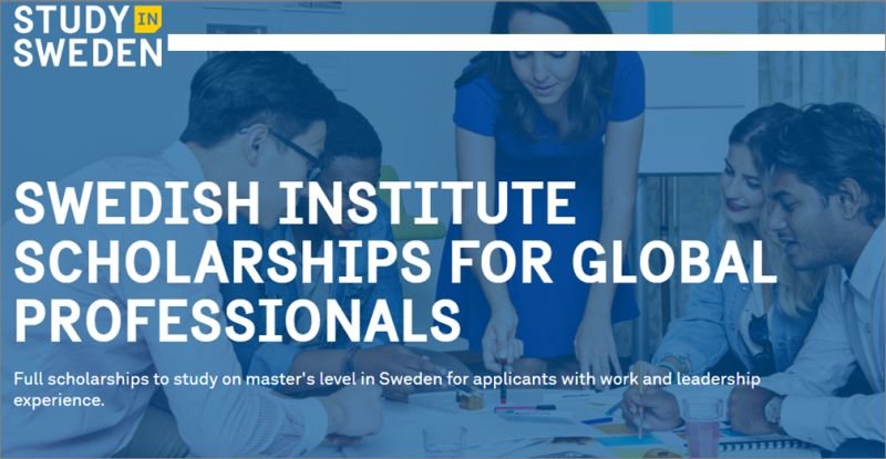 2021 Swedish Institute Scholarship for Global Professionals