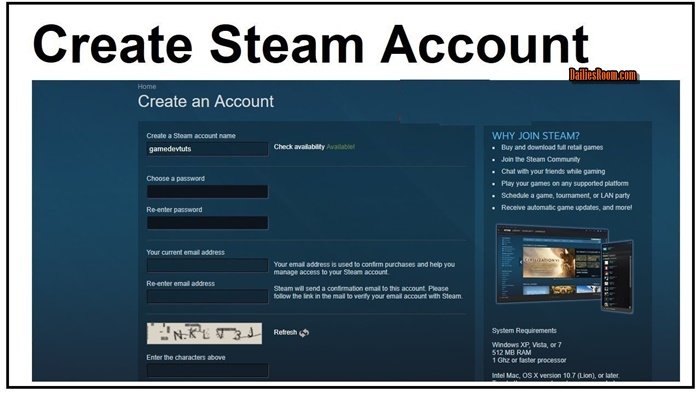 How To Create Steam Account: Steam Account Generator - Steam Account Create For Games