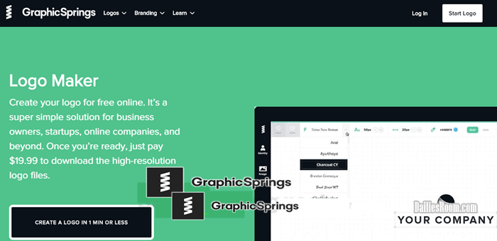 How To Create Graphicsprings Account: Graphicsprings Logo Creator | Graphicsprings Logo Software