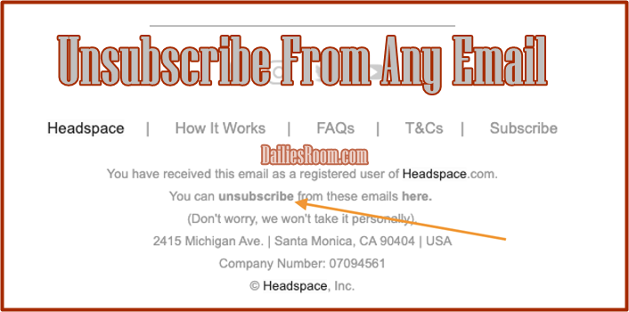 How To Unsubscribe From Any Email | Unsubscribe From Emails - Stop Receiving Unwanted Emails